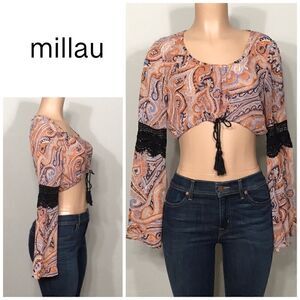 BOHO crop top. NWT 